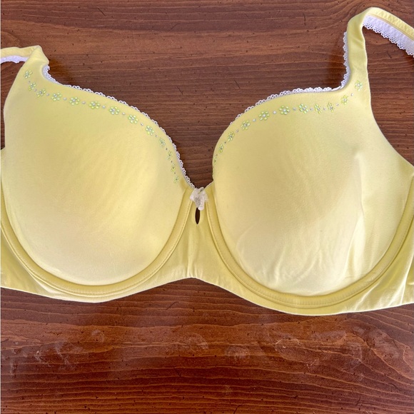 Victorias Secret Body By Victoria Lined Demi Bra Rhinestone Flowers 36DDD - Picture 1 of 7